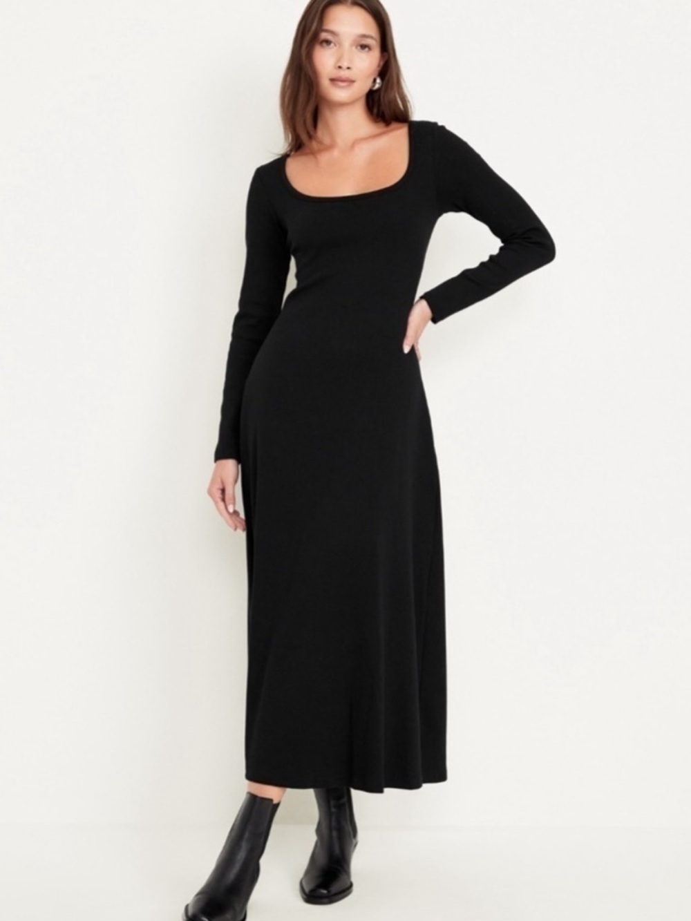 NWT- Old Navy - XL. Fit Flare Ribbed  Maxi Dress